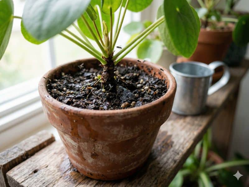Mosquitos do substrato o que eles indicam sobre a rega em vaso com excesso de umidade