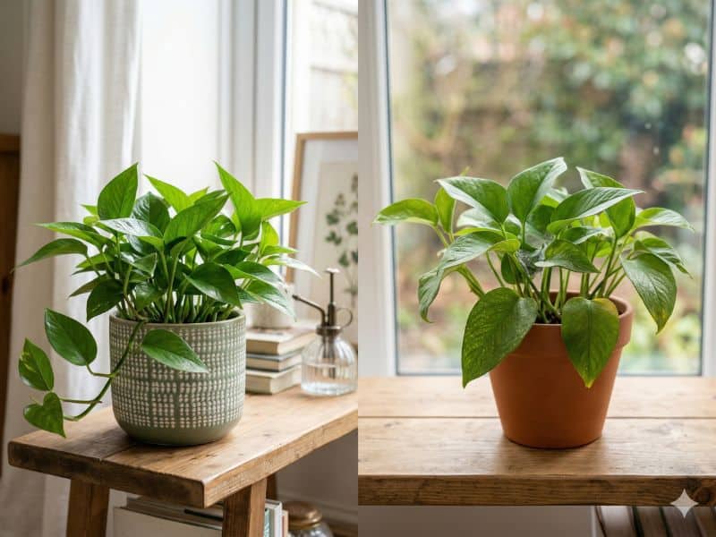 Por que prevenir é mais simples do que tratar depois com comparação entre plantas de interior em vasos