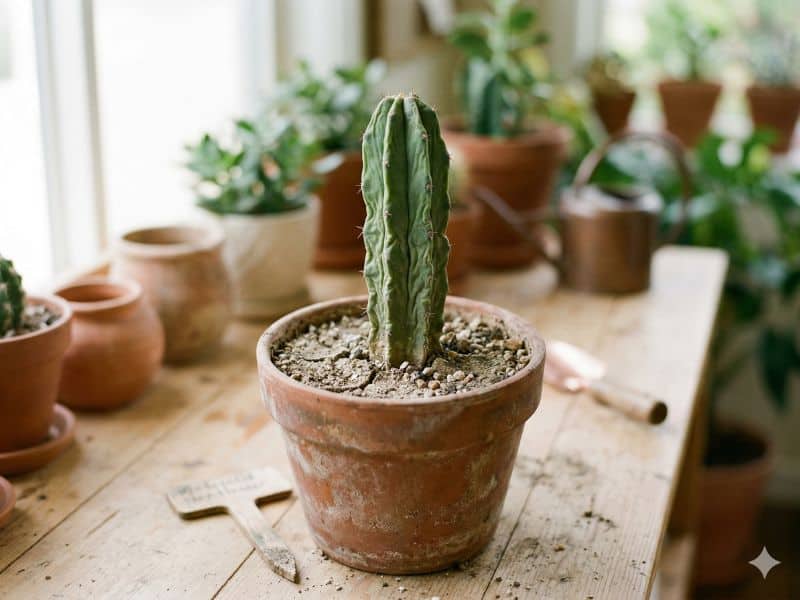 Falta de água como recuperar o cacto sem exagerar em vaso com substrato seco