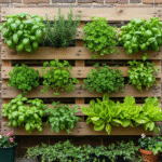 Horta vertical de palet.