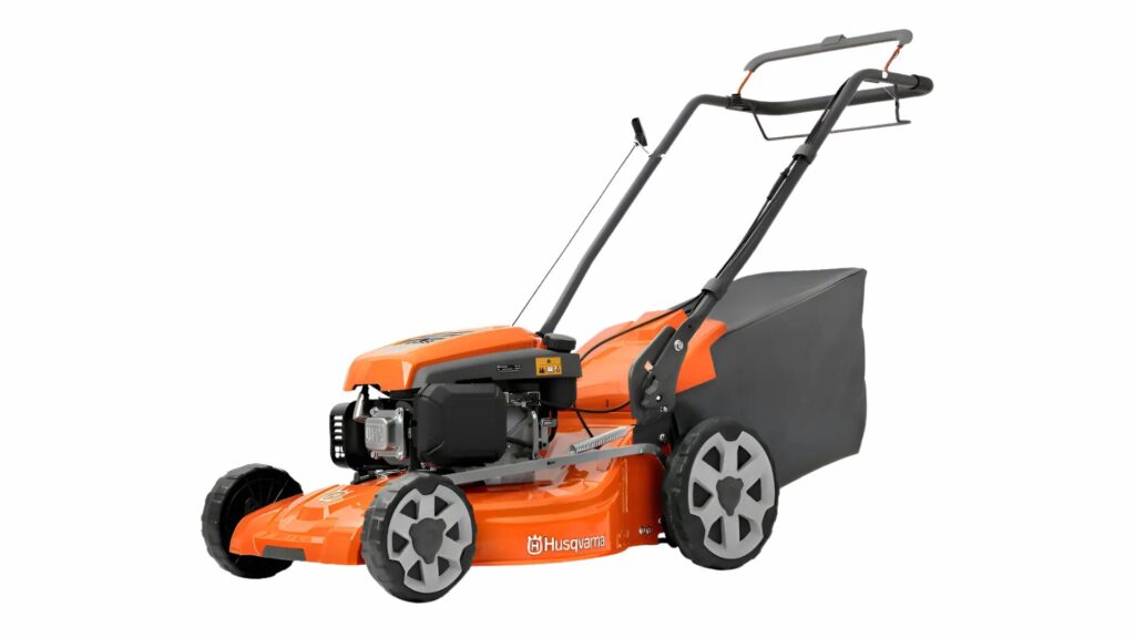 Cortador de grama Husqvarna LC-151 semiprofissional com estrutura robusta e recolhedor traseiro