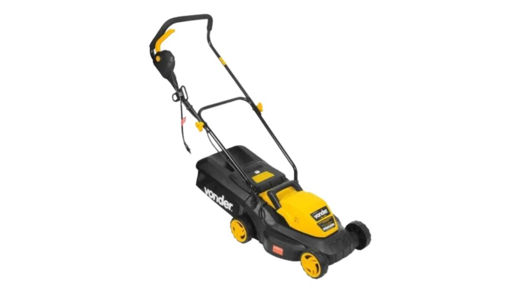 Cortador de grama Vonder MGV 1001 com estrutura leve e design ideal para uso residencial