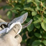 Como limpar tesoura de poda antes do uso para evitar doenças nas plantas
