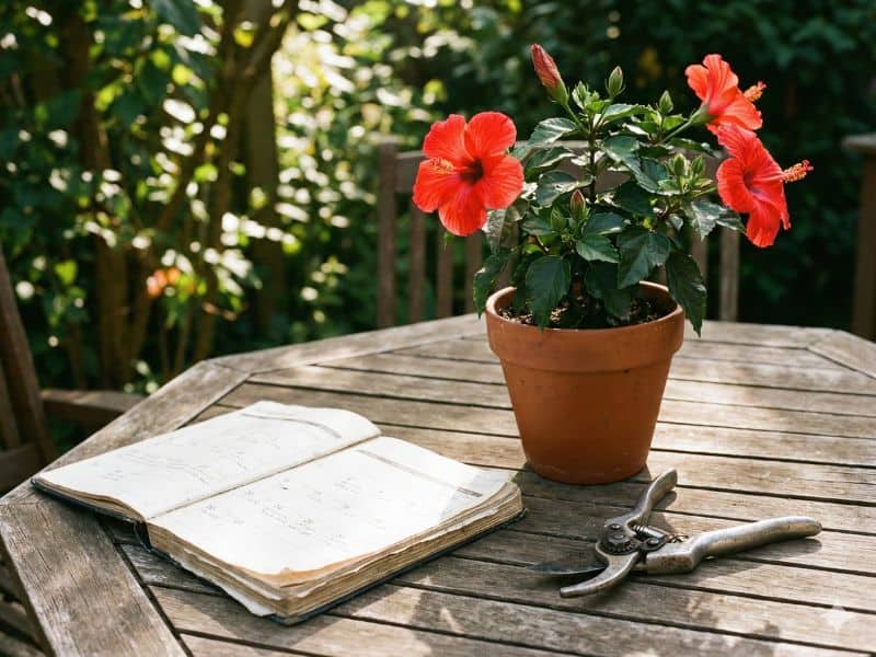 Planejamento da frequência ideal de corte ao aplicar como podar hibiscos em vaso