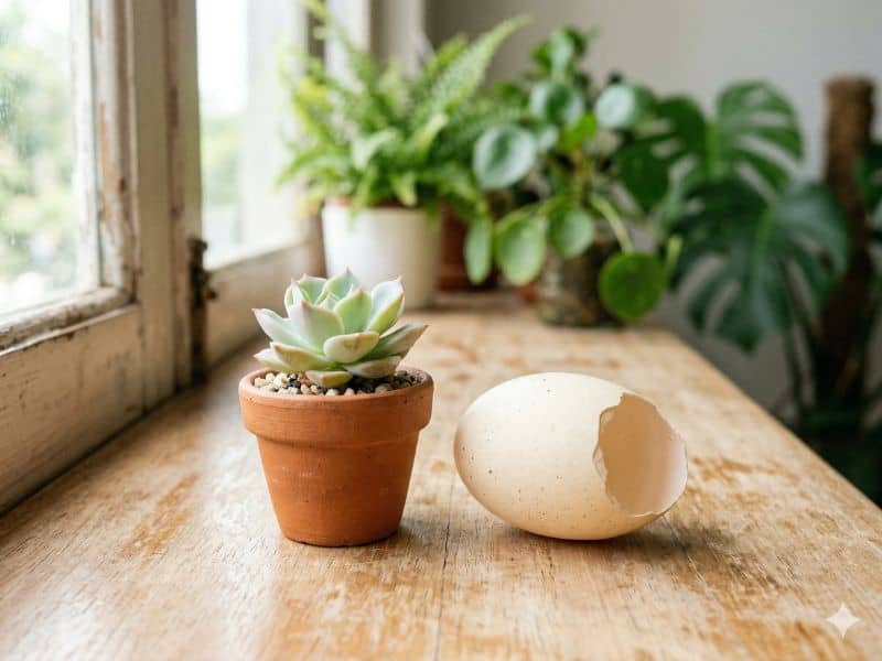 o que observo na escolha da planta para casquinha de ovo na árvore de Páscoa