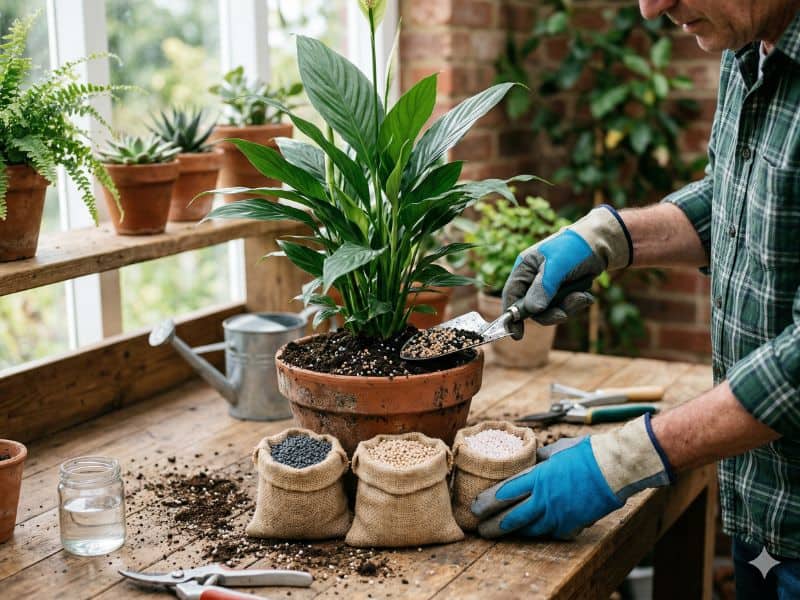 adubação para plantas com aplicação de NPK em vaso