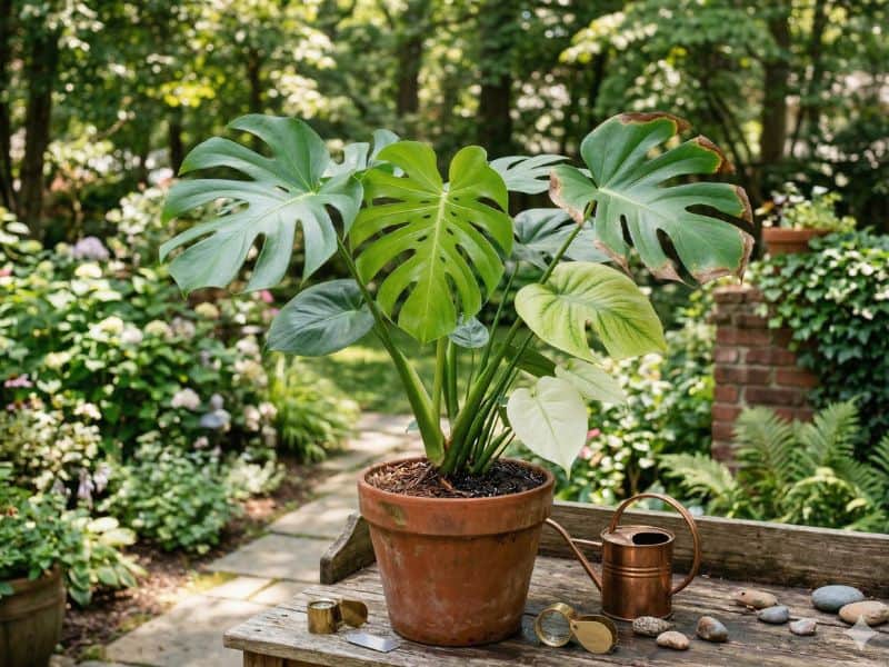 Erros comuns na adubação para plantas com folhas queimadas e sinais de desequilíbrio nutricional