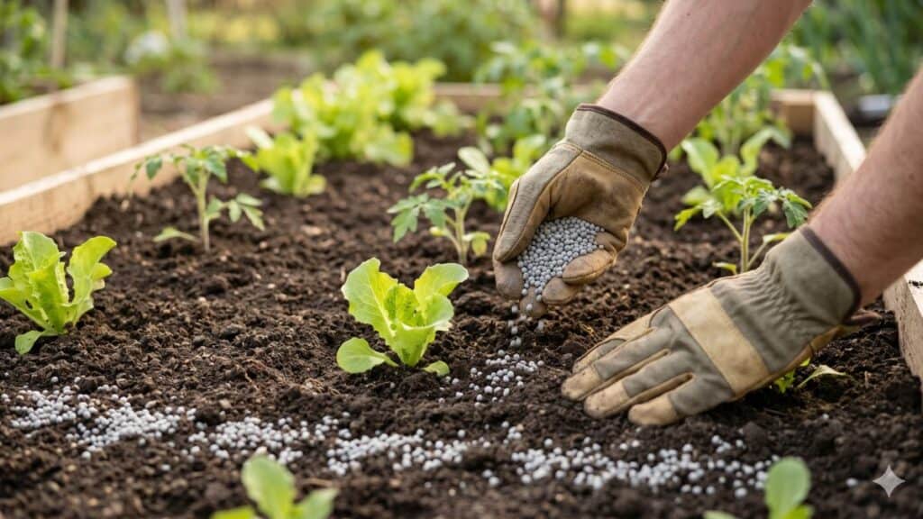 adubo 4 14 8 para que serve em canteiro de horta caseira no início do cultivo