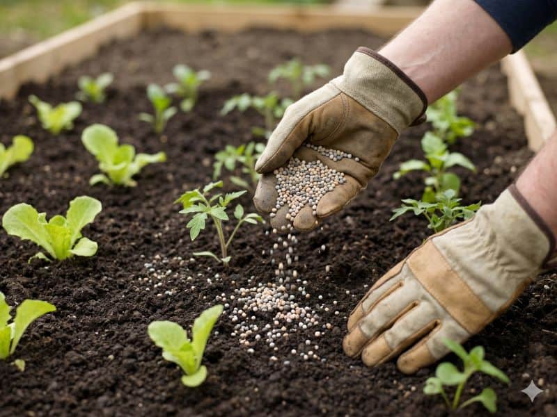 adubo 4 14 8 para que serve no começo da horta em canteiro recém-plantado