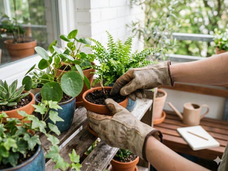Com que frequência fazer a adubação de plantas em vasos em cultivo doméstico com manejo cuidadoso de mudas