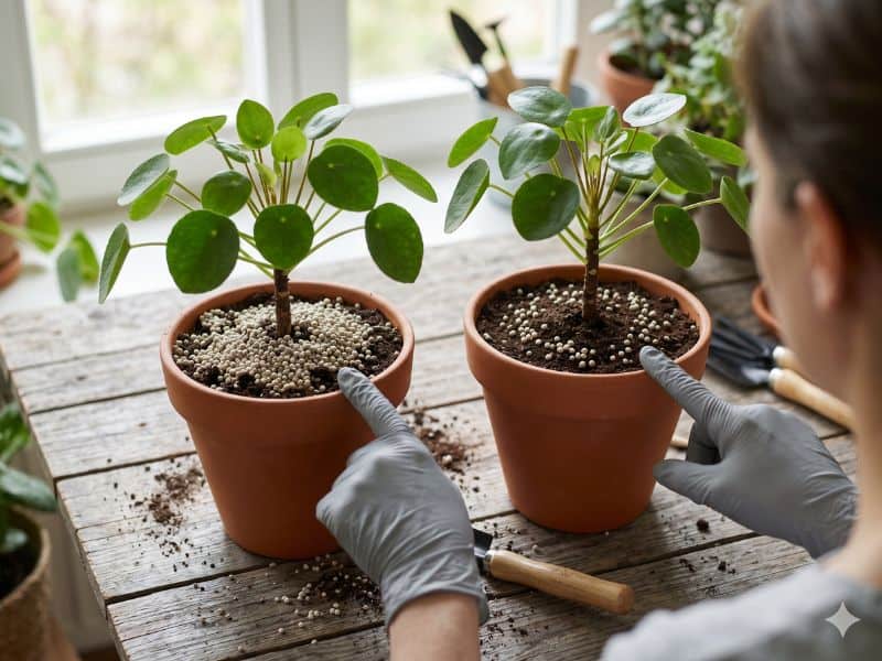 Erros comuns ao aplicar adubo de liberação lenta em vasos com comparação entre excesso e aplicação moderada