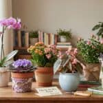 Ideias de presente para Dia das Mães com plantas e flores em vasos decorativos