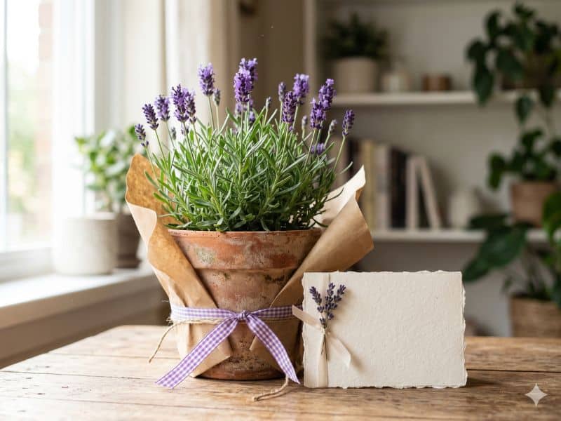 Ideias de presente para Dia das Mães com lavanda em vaso decorativo
