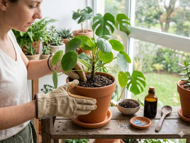 Mais importante do que adubar mais é adubar com leitura de contexto em planta cultivada em vaso com observação cuidadosa do substrato