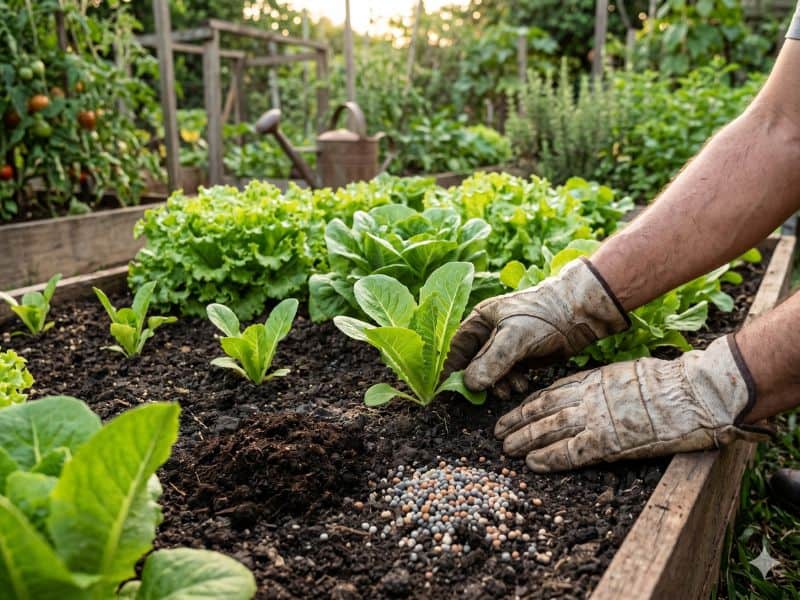 mais importante do que procurar um único adubo é entender a fase da alface na horta caseira