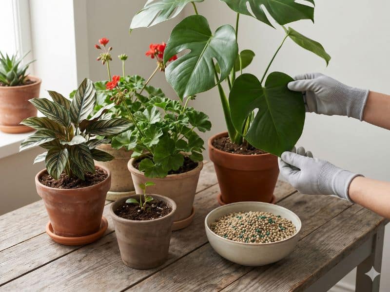 Quais plantas em vaso se beneficiam mais do adubo de liberação lenta em cultivo doméstico com espécies ornamentais