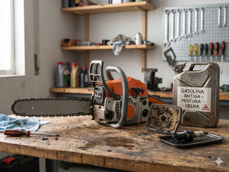 como desafogar motosserra Stihl evitando erros que afogam o motor
