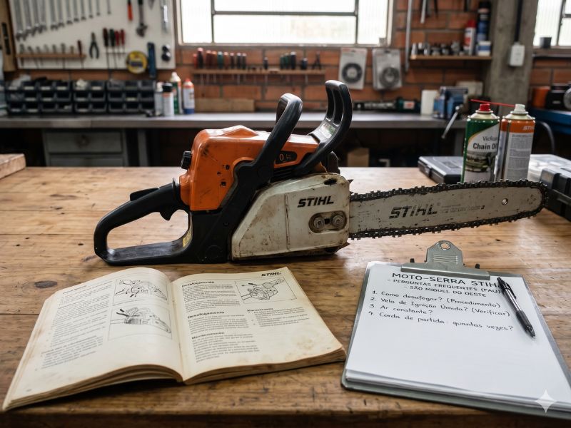 como desafogar motosserra Stihl em perguntas frequentes de manutenção