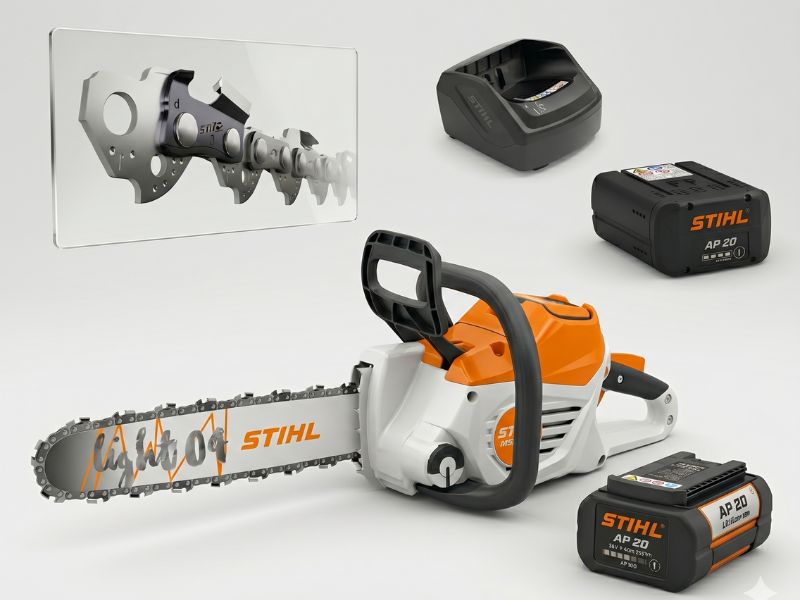 Motosserra stihl é boa no modelo MSA 220 C-B para menor ruído