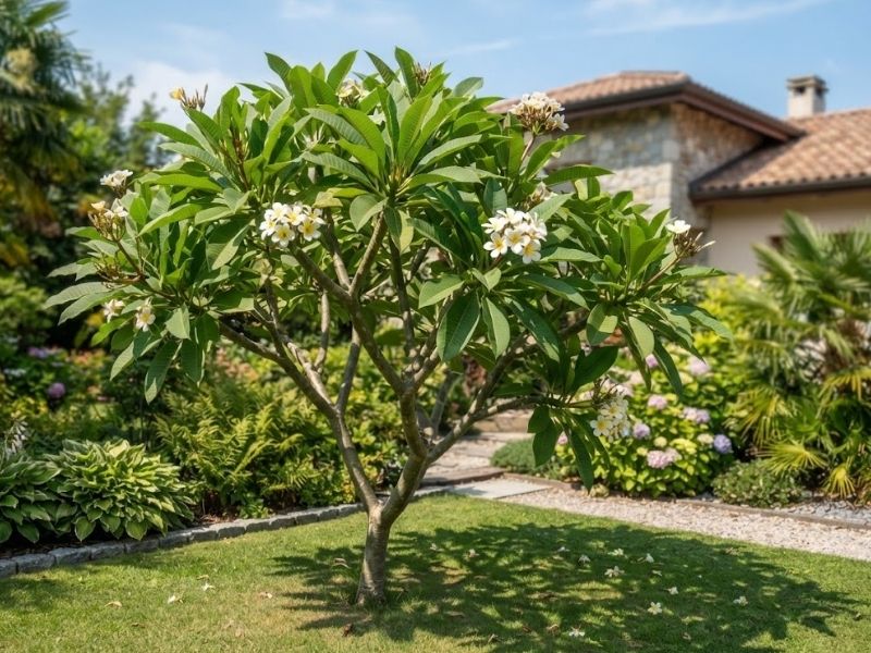 Jasmim manga cultivado em local ensolarado