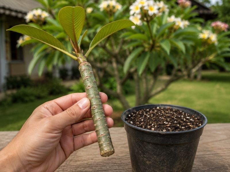 Estaca de jasmim manga preparada para plantio