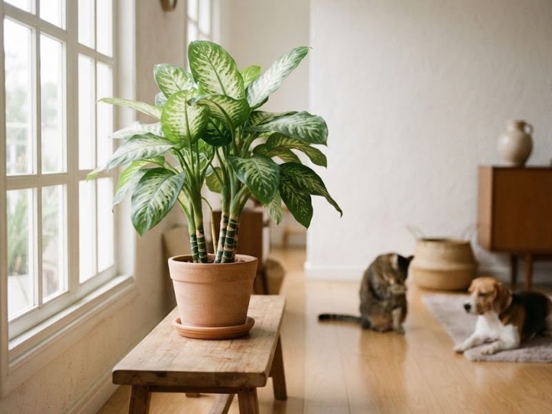 Comigo ninguém pode mantida afastada de cão e gato dentro de casa