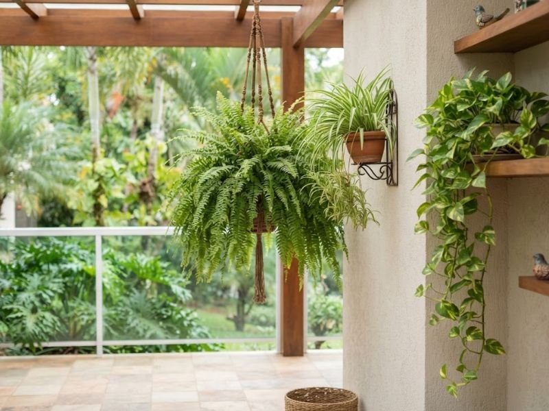 Plantas pendentes para varanda